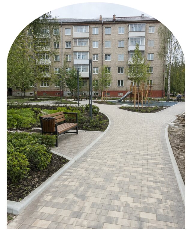 Благоустройство двора МКД под ключ в Ессентуках от 254925 р. | Метпроект-Ссн